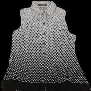 Black & white dotted summer top